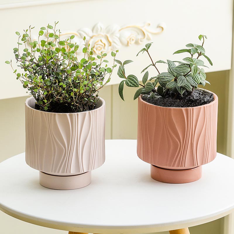 Горшок керамический декоративный Nordic Creative круглое зерно