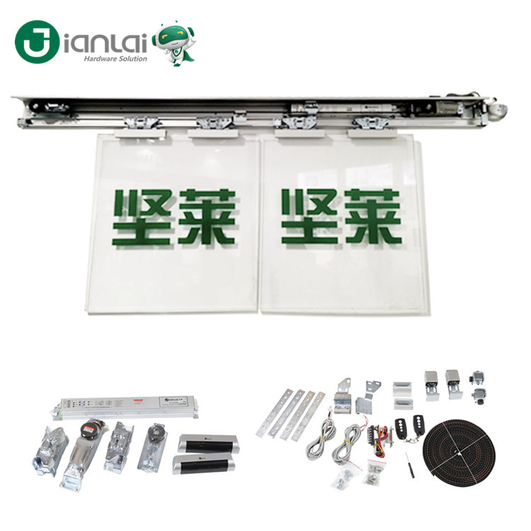 Commercial Aluminum Door System Automatic Door Operators for Sliding Gate with Tracks