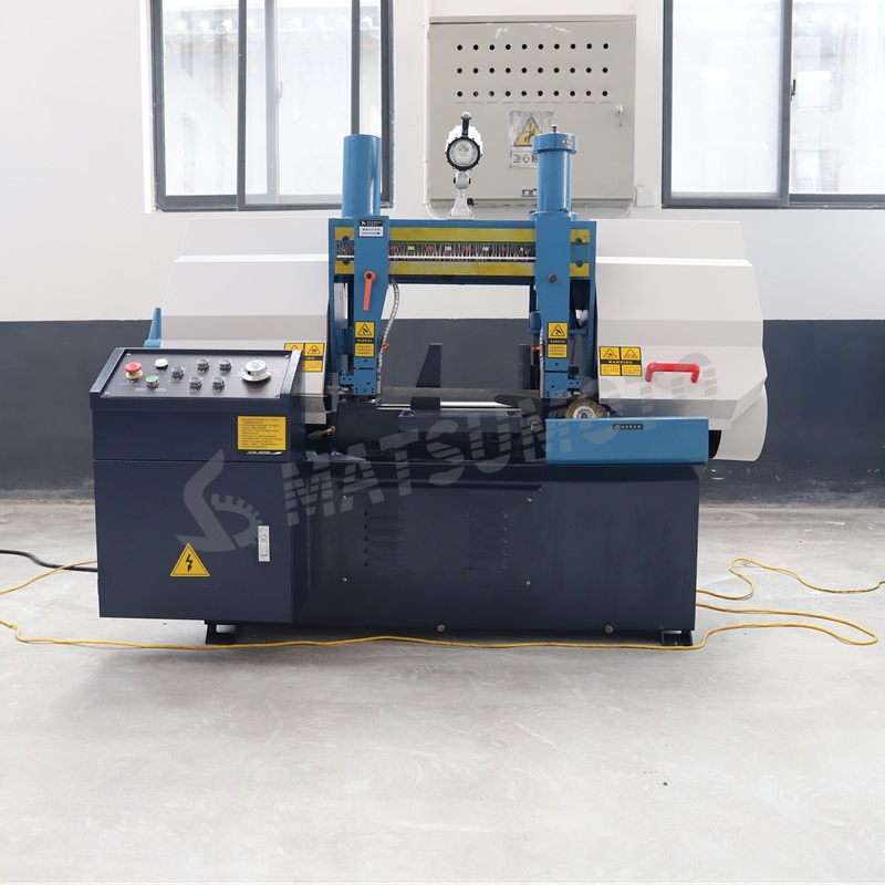 Ленточная пила по металлу двухколонная настольная с редуктором