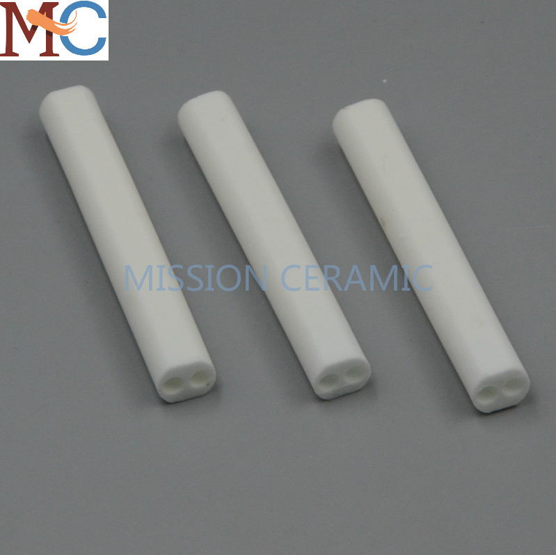 80% Purity Customized 4 Holes Alumina Ceramic Tube