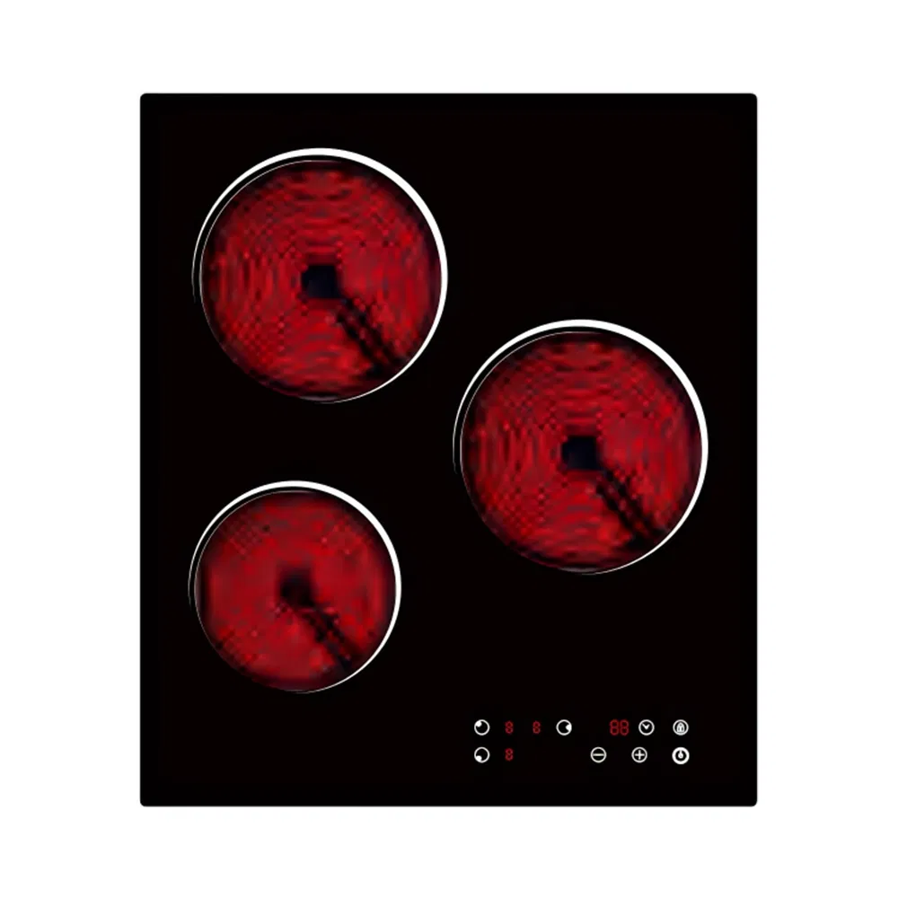 3000W Built-in Ceramic Hob 2 Burner Stove Cooktop Induction Cooker