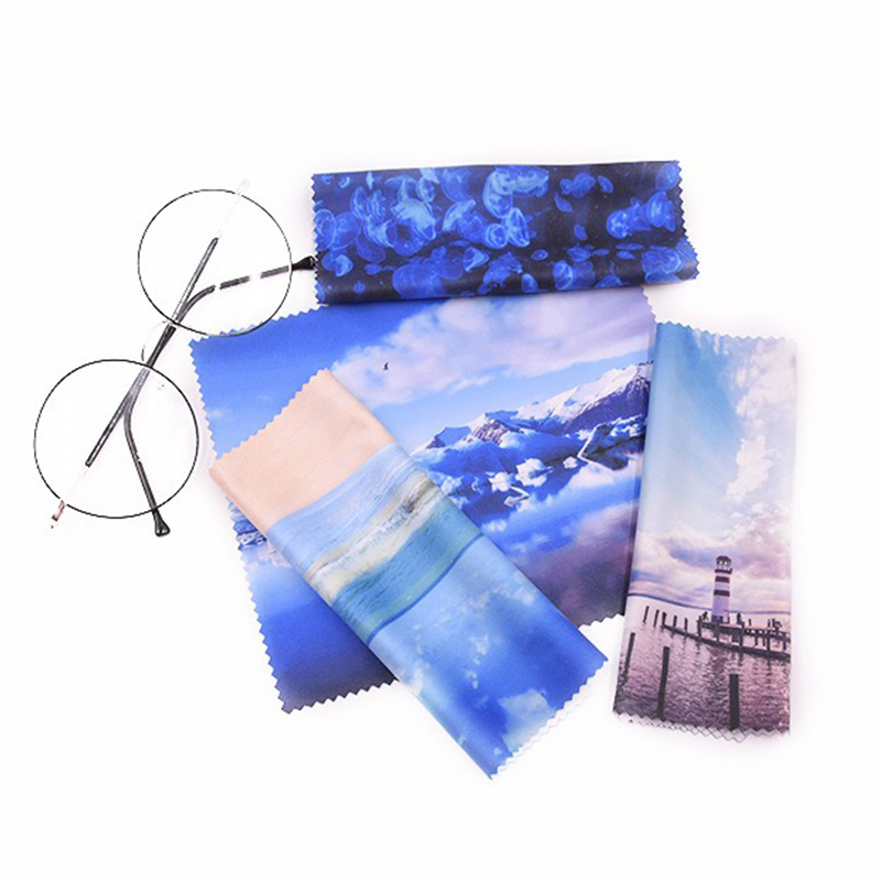 Wholesale Manufacturers Bulk Custom Sublimation Printing Eyeglass Cleaning Cloth Absorbent Branded Microfiber Lens Cleaning Fabric Cloth in Roll
