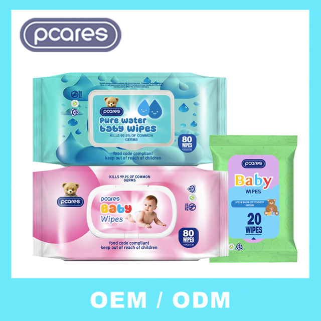 FDA Thick Soft Extra Durable Flushable Baby Cleaning Wet Wipes