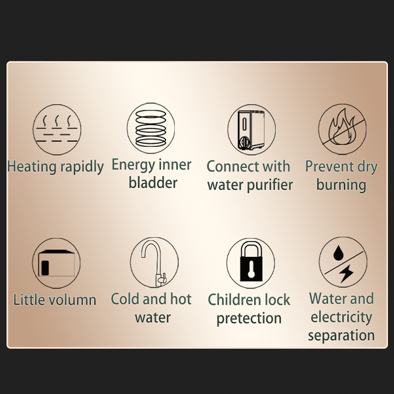 Conbl Child-Safe Instant Hot Water Heater for Kitchen Use