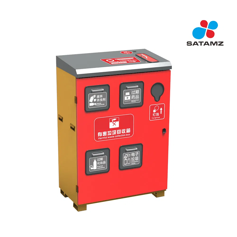 Мусорный бак с боковой загрузкой ST1YH0100A, красный