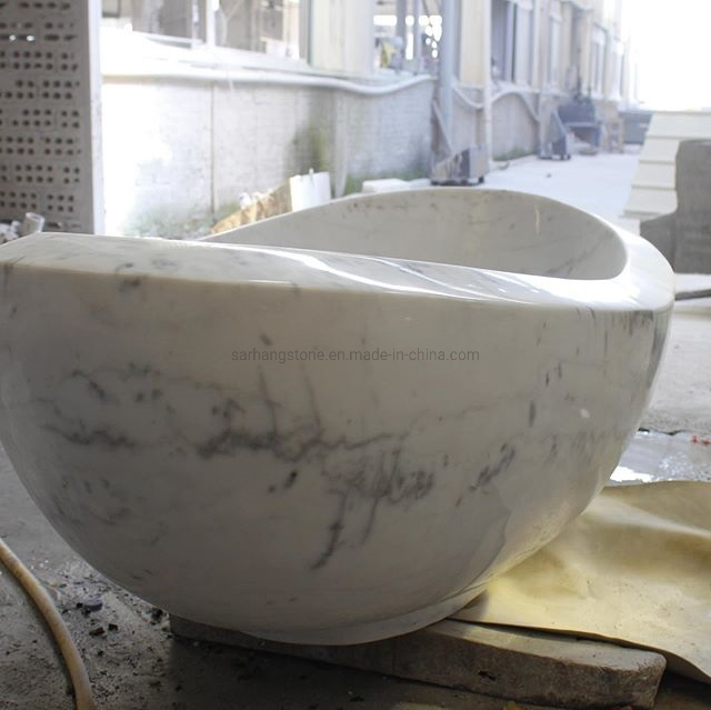 Hand Carved High Polishing Natural Stone Bathtub