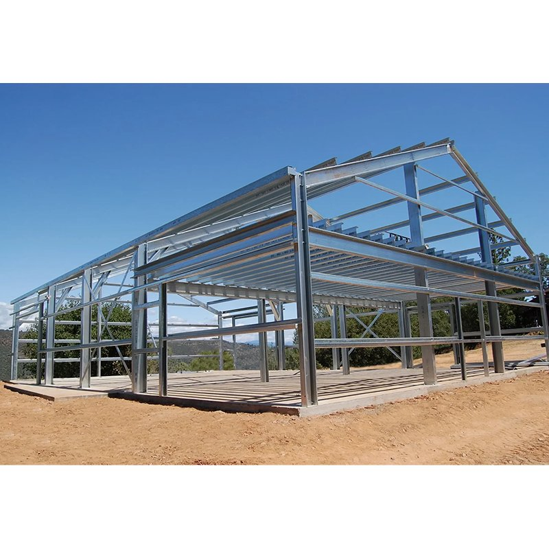 Steel Structure Fabrication High Strength Low Alloy Painted Galvanized Steel Component for Warehouse