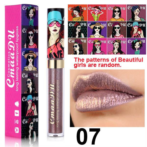 Hot Sale Makeup of Beatuful Girl Lip Gloss Liquid Lipstick