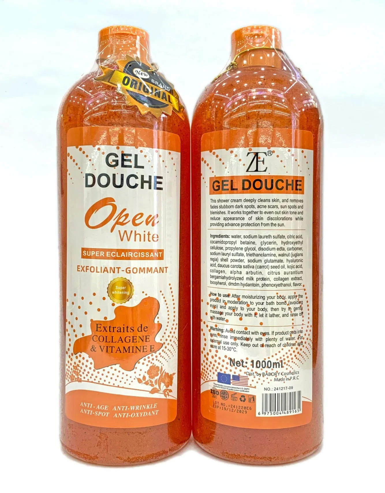 Skincare Collagen Exfoliating Deep Cleansing Rose Body Wash Shower Gel