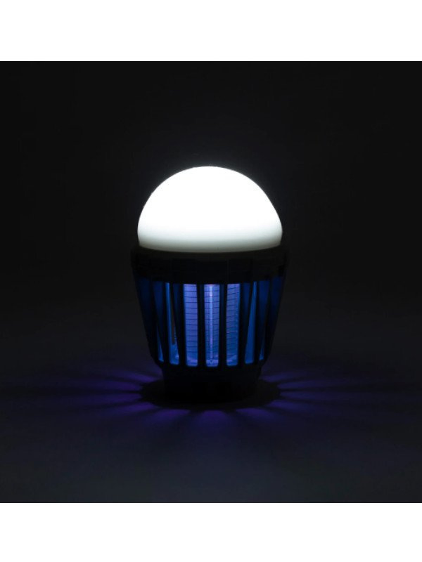 Portable 2-in-1 Insect Killer and LED Lamp with Electric Shock, Waterproof, Rechargeable - Ideal for Garden and Outdoor Use