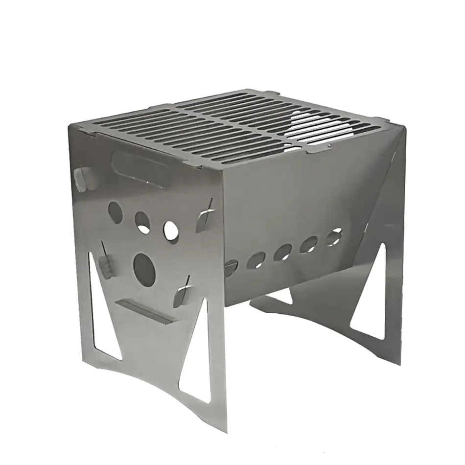 Outdoor BBQ Grill Metal Barbecue Pit Corten Steel