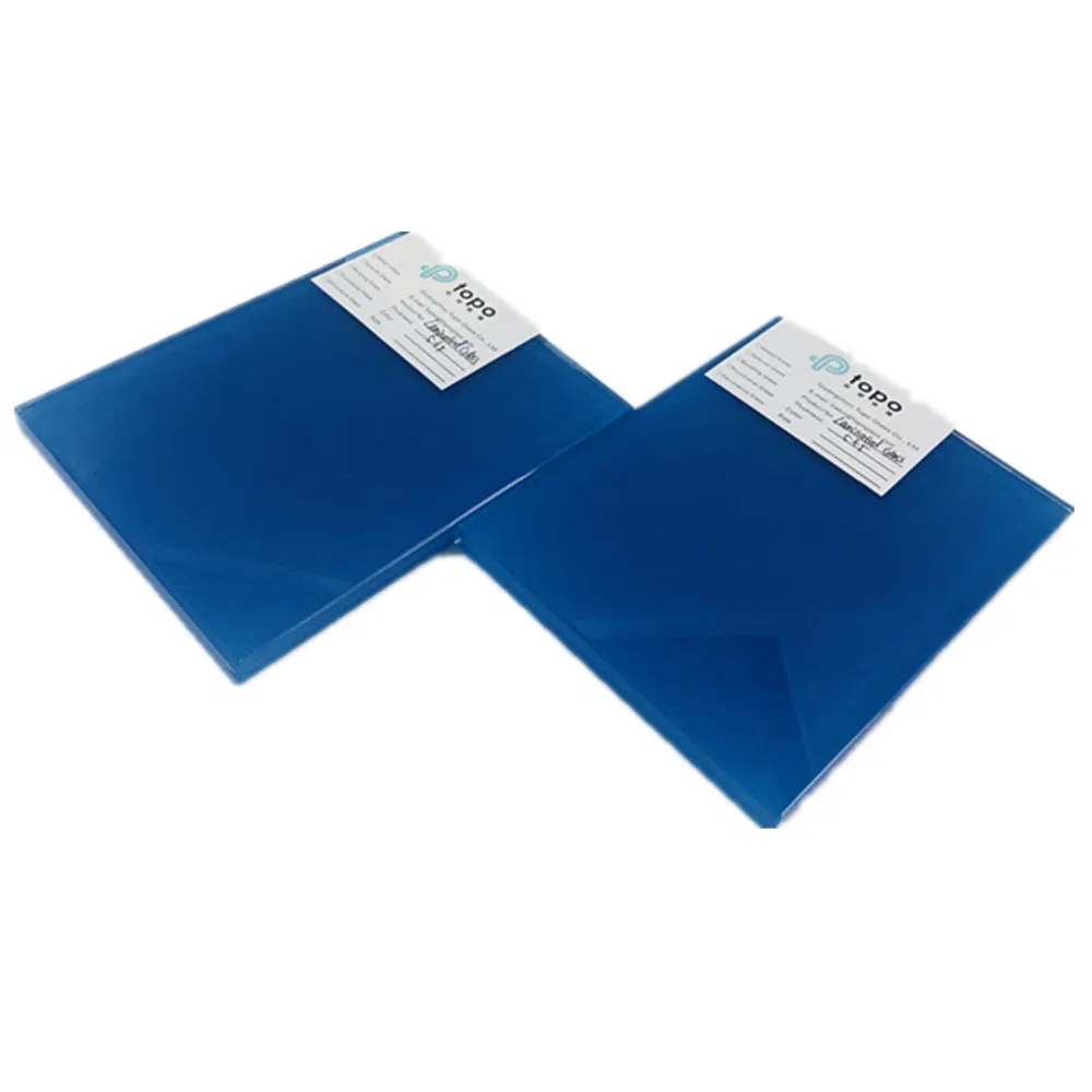 8.38mm 10.76mm Dark Blue Strengthen Tempered Laminated Glass for Building (LG-TP)