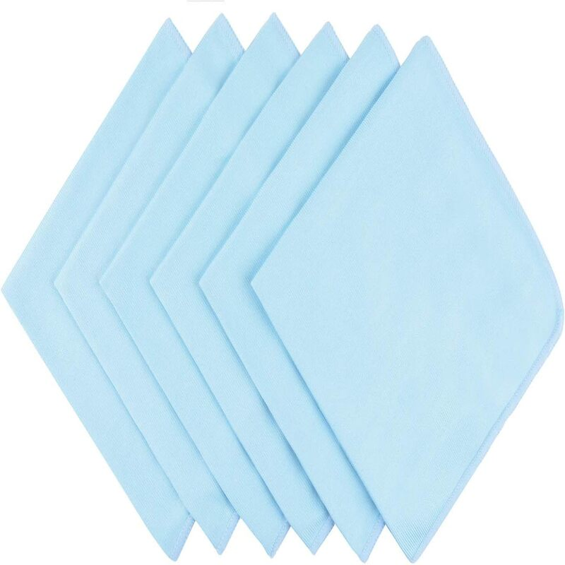 Brighthomey Glass Window Cleaning Cloths Microfiber for Glassware Dishes Car Stainless Steel
