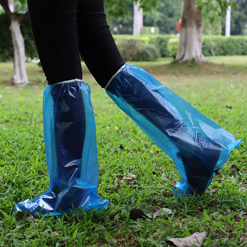 New Thick and Long Disposable Waterproof Shoe Cover Waterproof High Cylinder Shoe Cover One-Time
