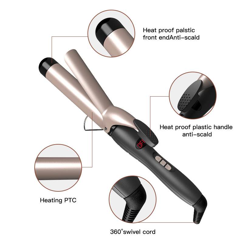 PTC Heat Element Ceramic Hair Styler Curling Iron Hair Straightener