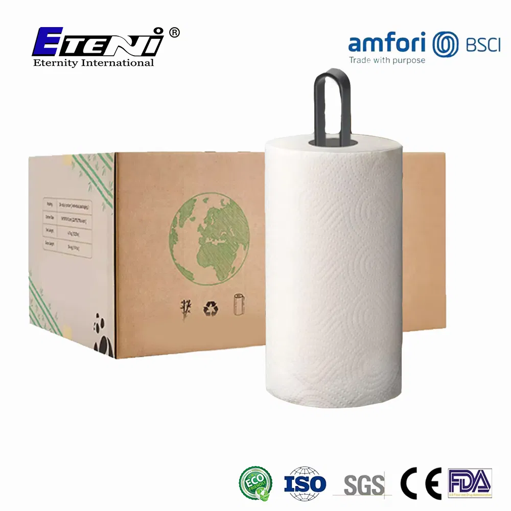 Low Price White and Strong Bamboo Kitchen Towel Roll and Individual Wrapped Kitchen Towel