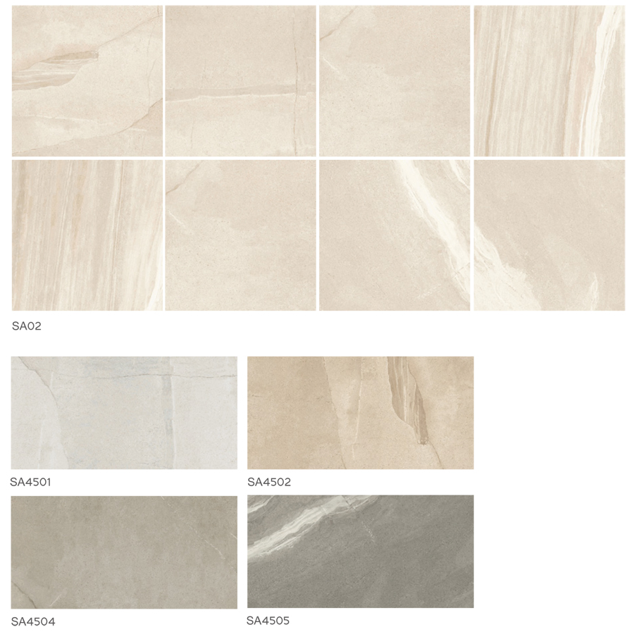 600X600mm Classical Sand Stone Design Porcelain Tile for Hotel Hall Commercial Project