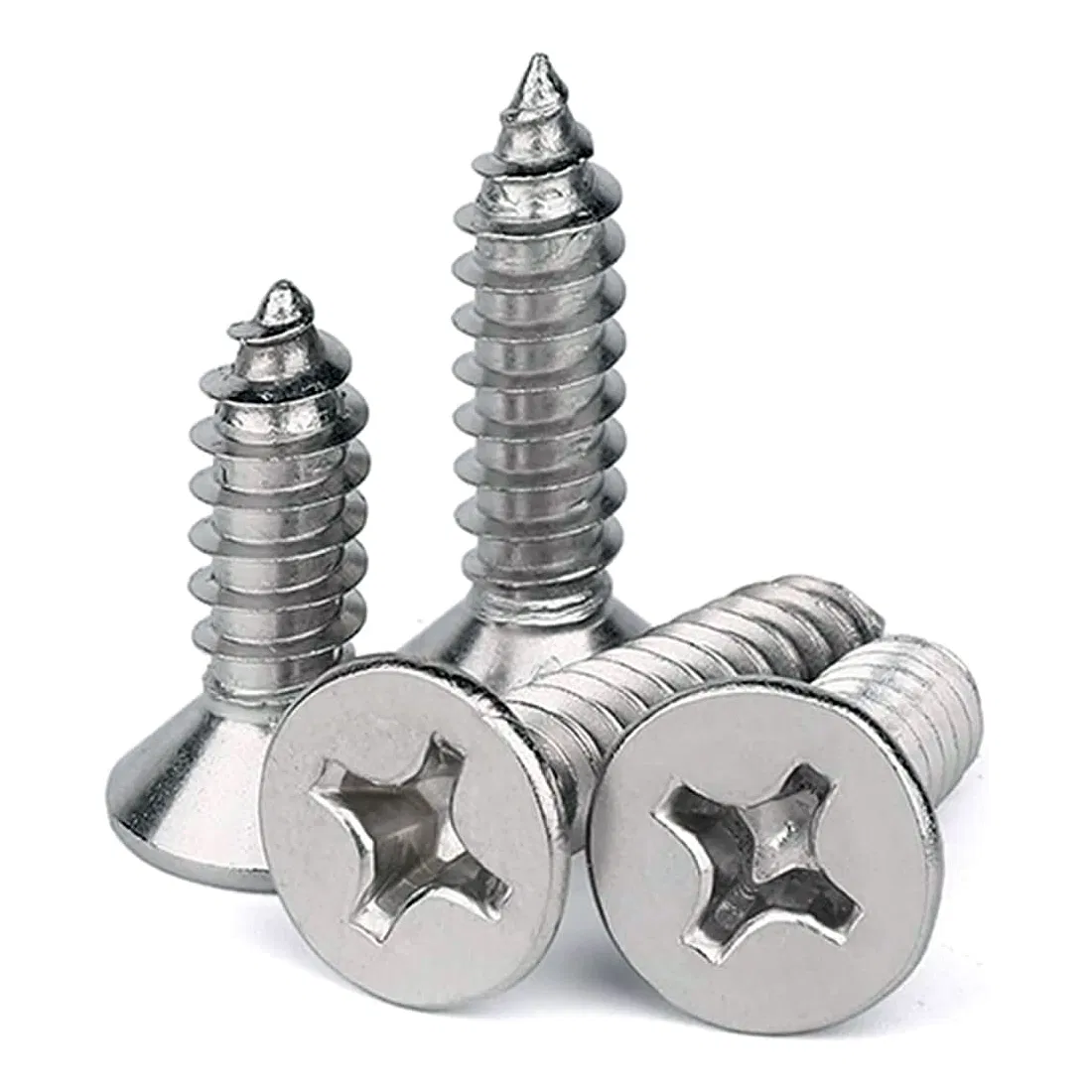 304/316 Stainless Steel Csk Type-a Type-Ab Screw for Sheet Metal Plastic Fiberglass