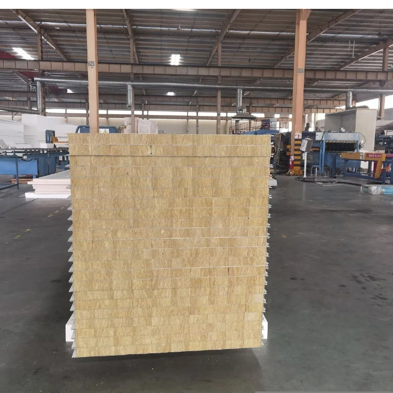 Moisture Proof Rock Wool Sandwich Panel for Agricultural Shed Walls