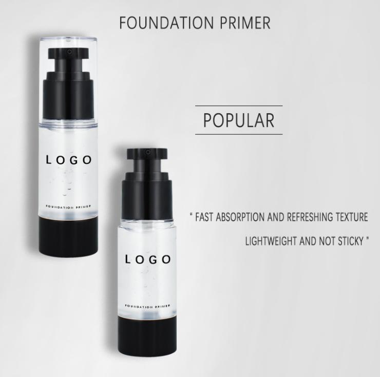 Vegan Transparent Makeup Primer Face Facial Moisturizer Customized Logo Makeup Base