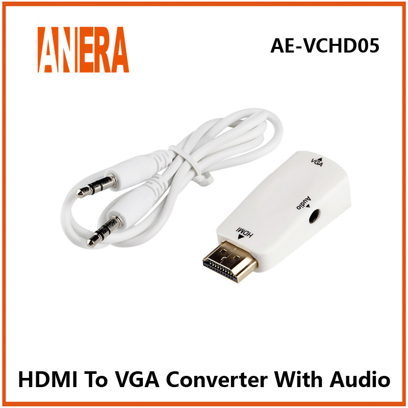 Конвертер HDMI в VGA с аудио Anera