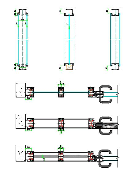 Office Partition with Single or Double Glasses