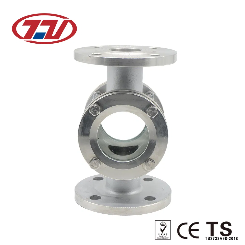 Stainless Steel High Pressure Transparent Flat Flange Sight Glass for Tank