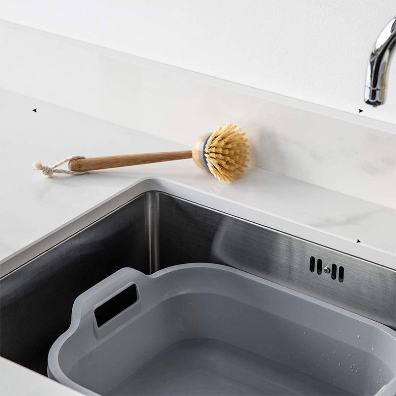 Щетка для посуды деревянная с сизалем MSN