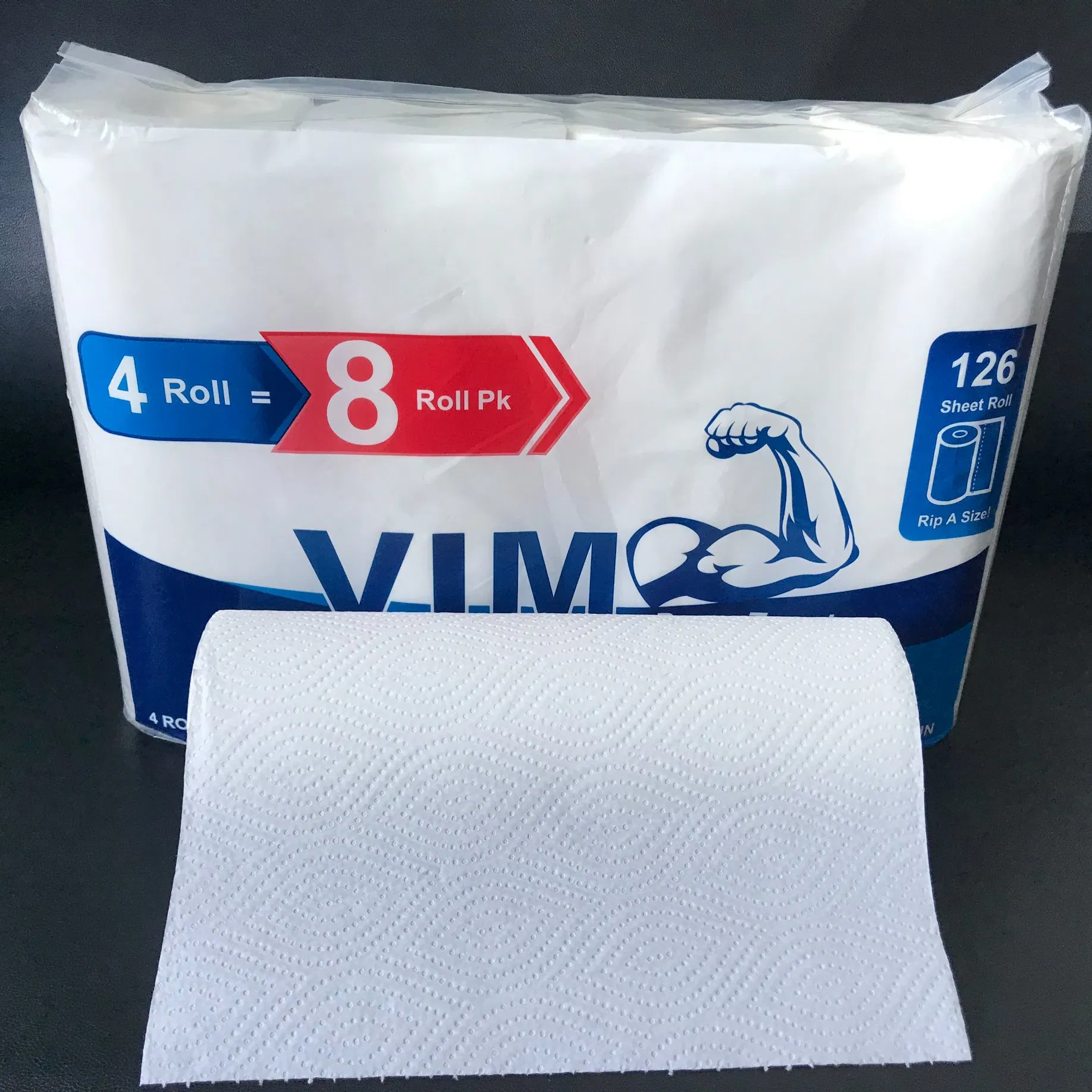Custom Popular Sale Premium 24rolls Eco-Friendly Oil Water Absorbent Wood Pulp Kitchen Paper Towels Rolls