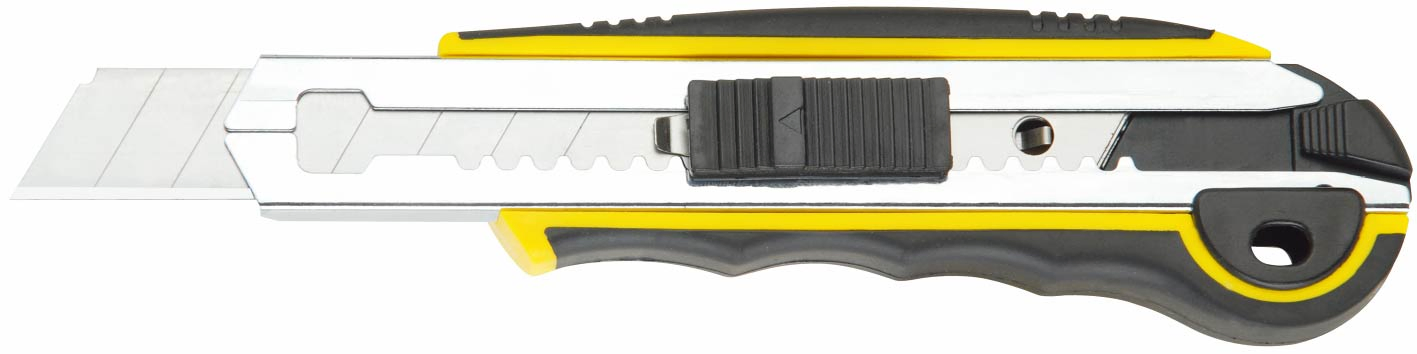 Utility Knife, TPR Handle Cutter, 18X100mm Spare Blade