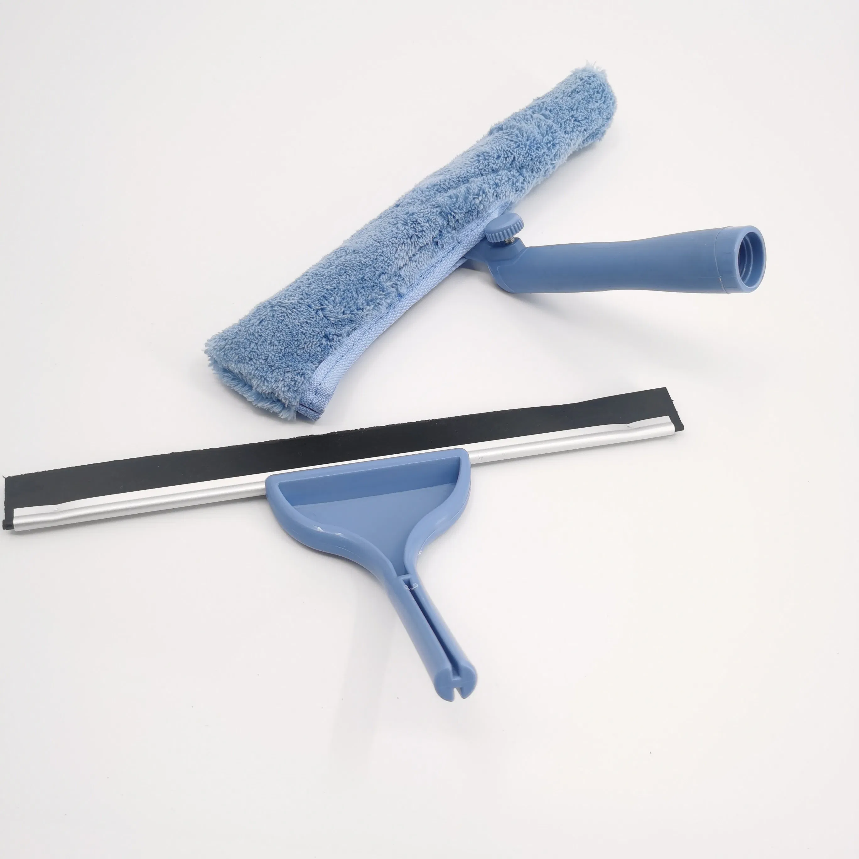 Household Window Cleaner Integrated Glass Scraper Built-in Tool with Soft Plastic Handle