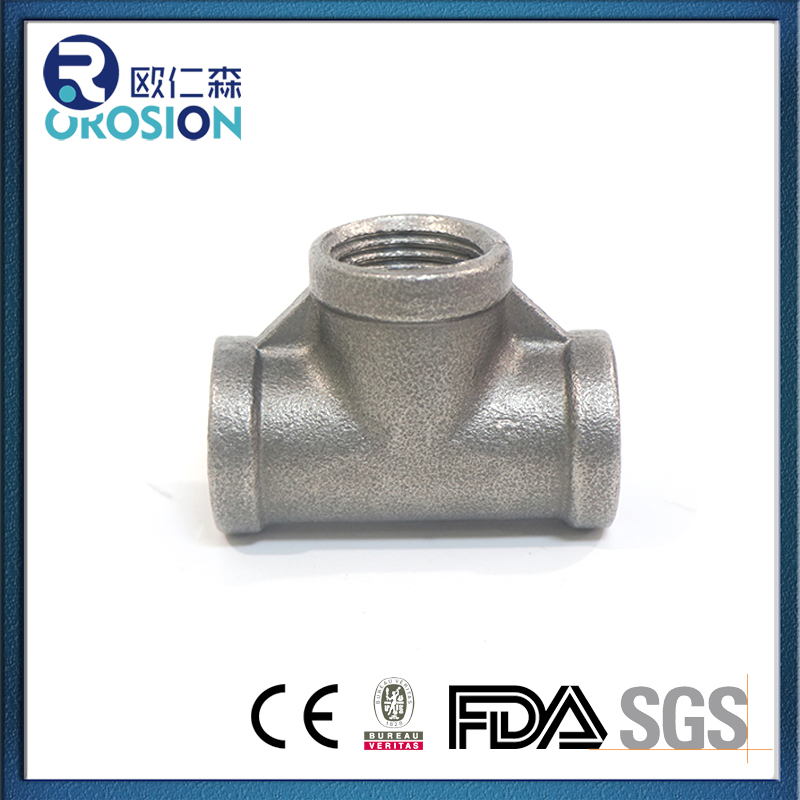 Premium Stainless Steel Female Pipe Fitting Equal Tee Connector