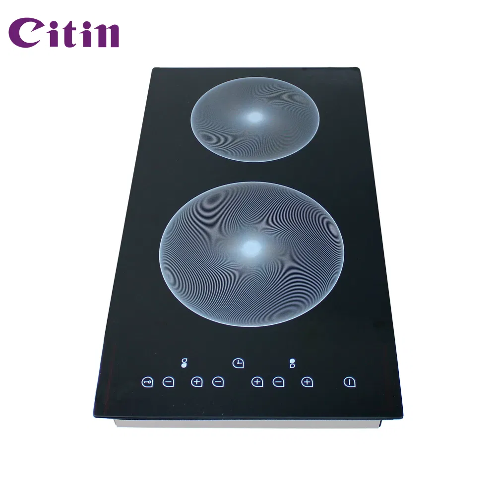 Vertical Double Ceramic Cooktop with Sensor Touch Control Features