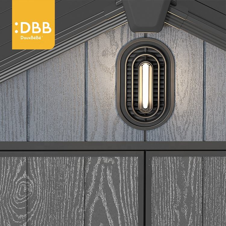 Easily Assembled Powder Coated Storage Outdoor Polycarbonate Plastic Garden Sheds