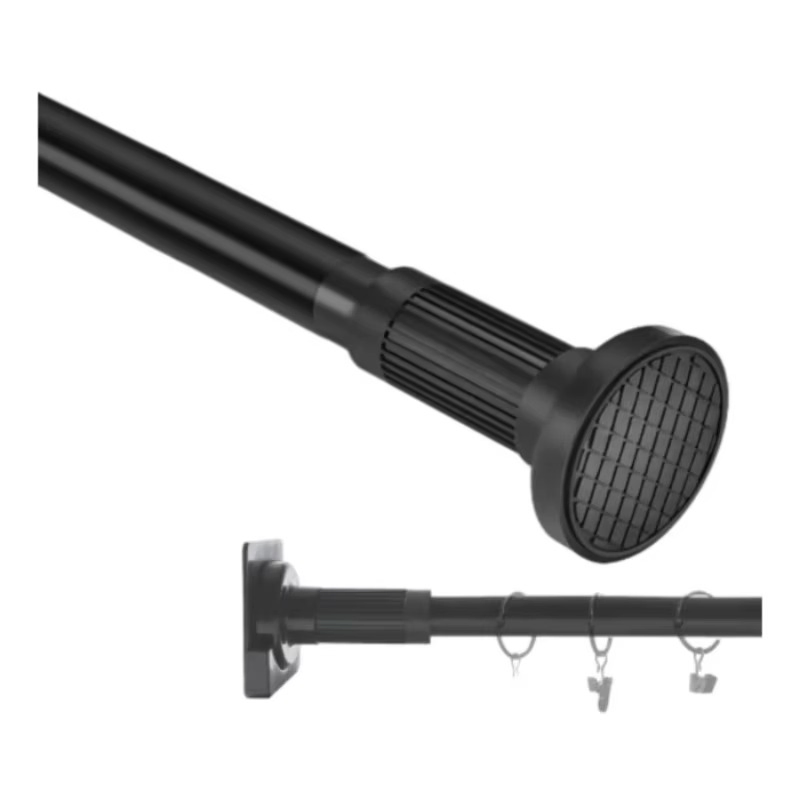 Promotional Existing Goods Anti-Slip Dual-Direction Stainless Steel Shower Curtain Poles