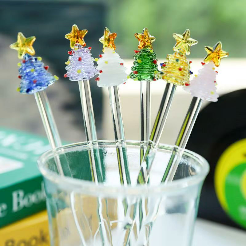 Стеклянная палочка для размешивания молочного чая