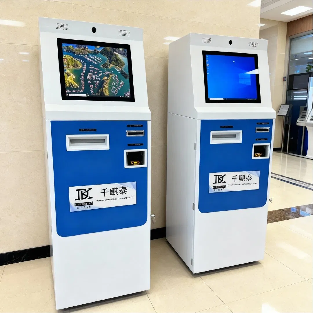 7/24 Hours Automatic Self Service ATM Kiosks Touch Screen Cash Deposit and Withdraw Machine