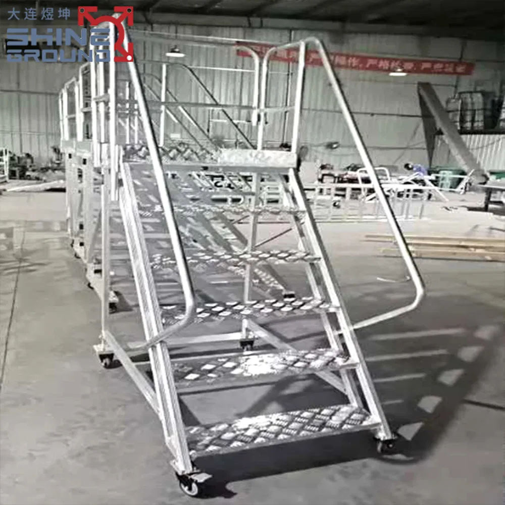 Heavy-Duty Anti-Rust Aluminum Assembly Stairs and Work Platforms