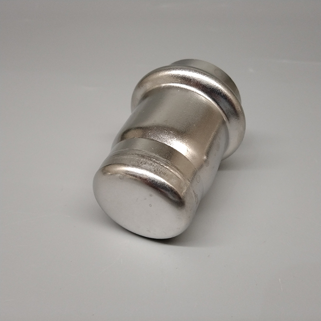 Stop End with Press Fitting, AISI 316L Stainless Steel Pipe Fittings