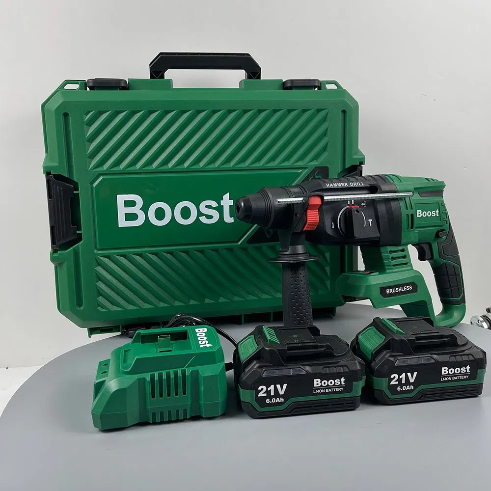 3in1 Drill Demolish Chip Heavy Duty 21V Cordless Hammer Drill Chisel