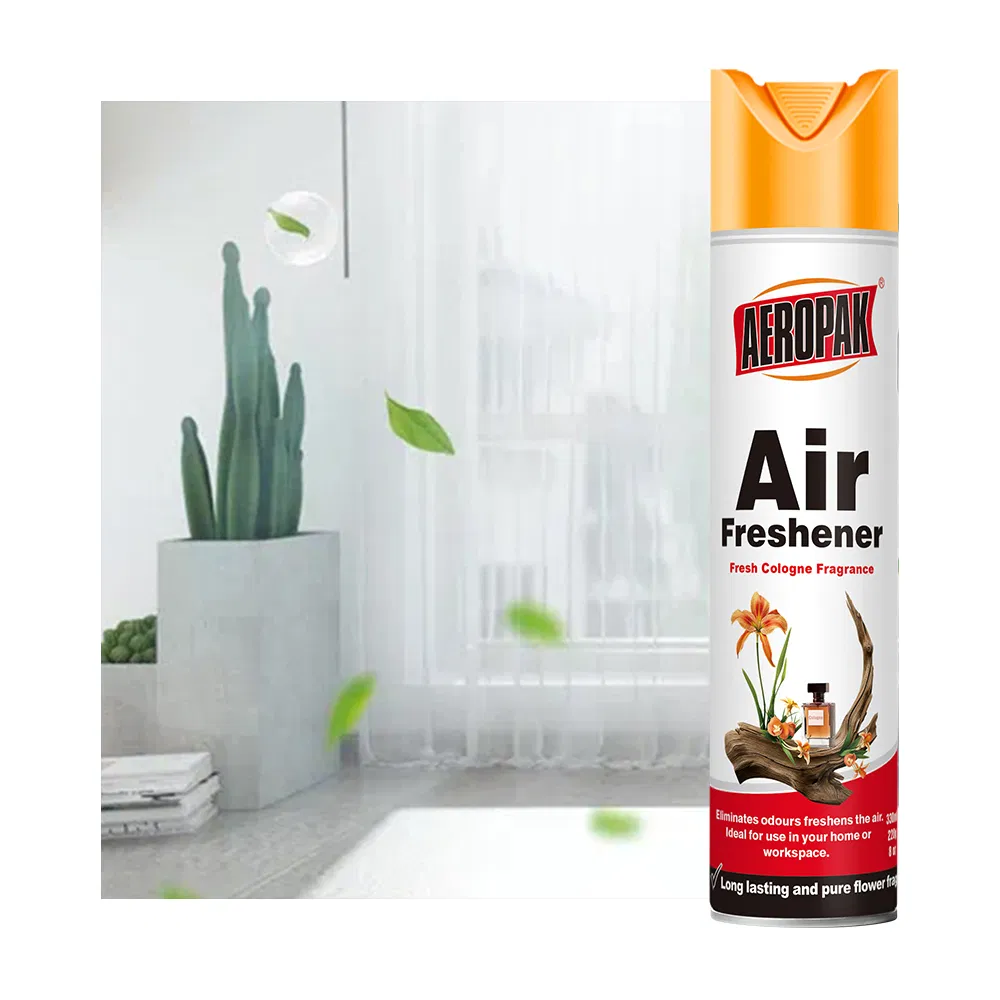 Aeropak 330ml Aerosol Cologne Scent Air Fresheners Purifier Deodorant Fragrance Spray Scent Metal Material Spray Car Office Home