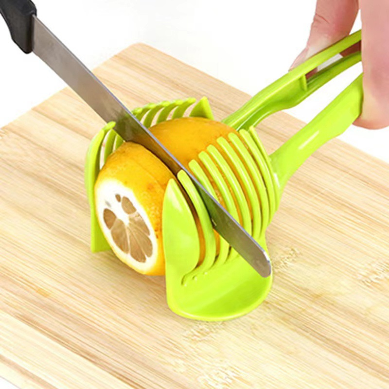 Fruit Lemon Slicer Plastic ABS Fruit Splitter with Handle Tomato Slicer Household Fruit Cutter Tool