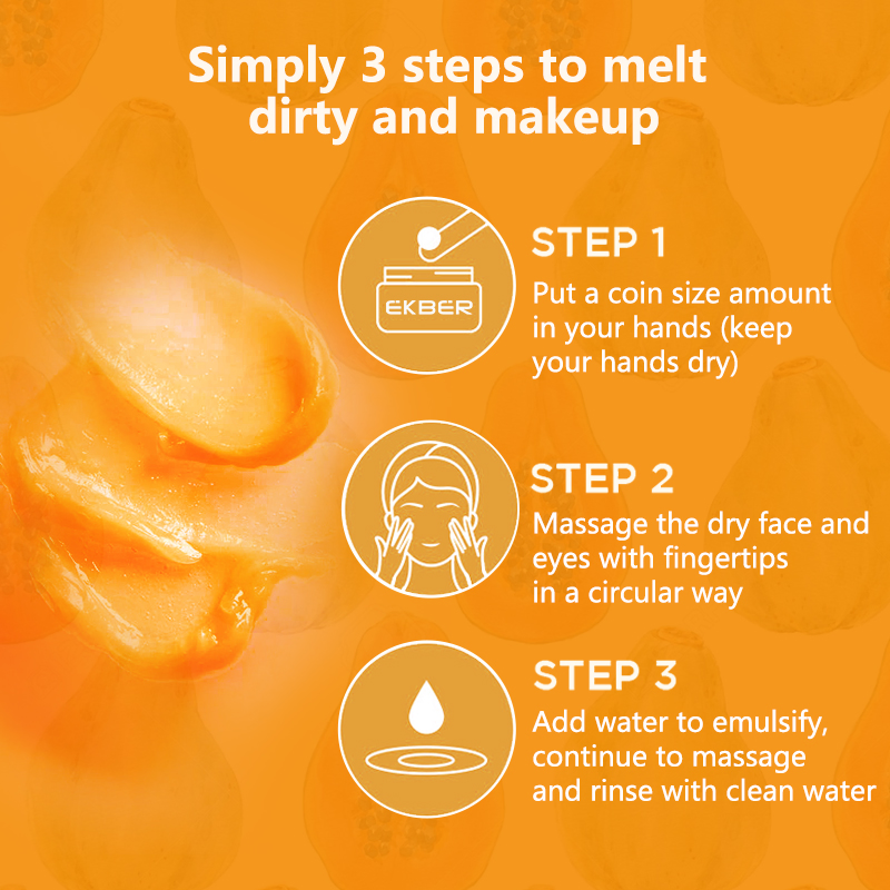 Low MOQ Organic Makeup Remover Balm for All Skin Type to Gently Opuntia Dillenii Extrect Makeup Meltaway Cleansing Balm