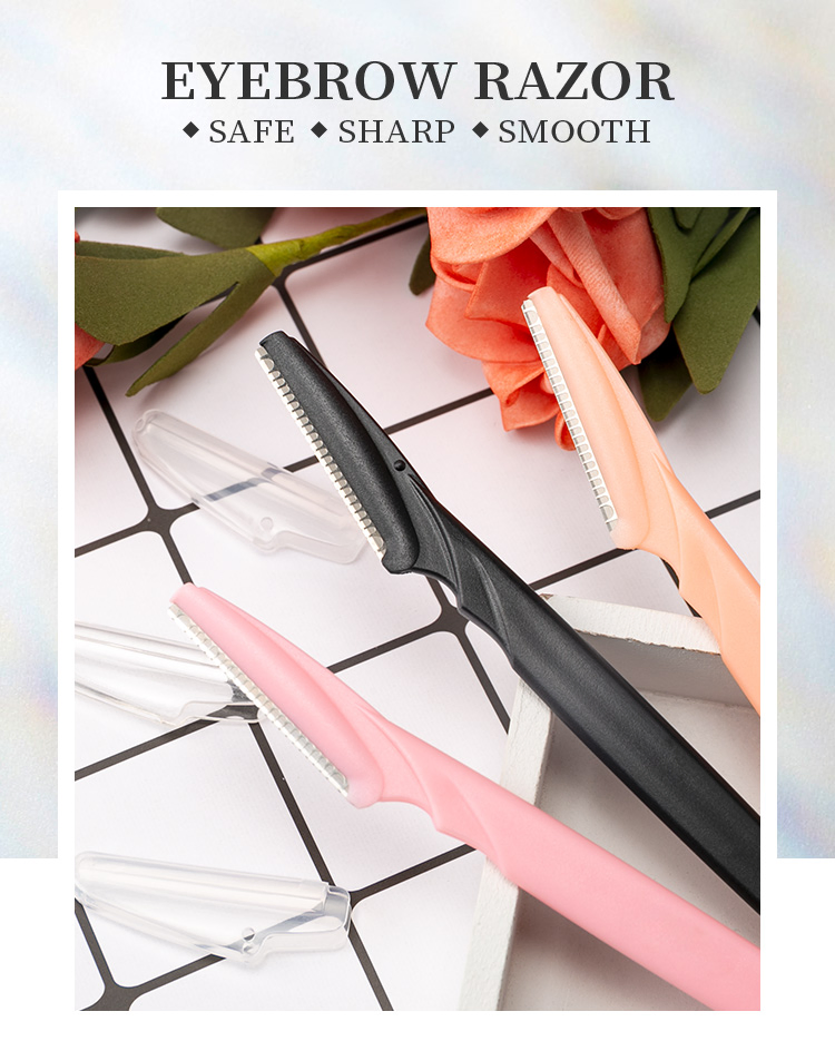 Eco-Friendly Precision Eyebrow Trimmer and Facial Razor for Women