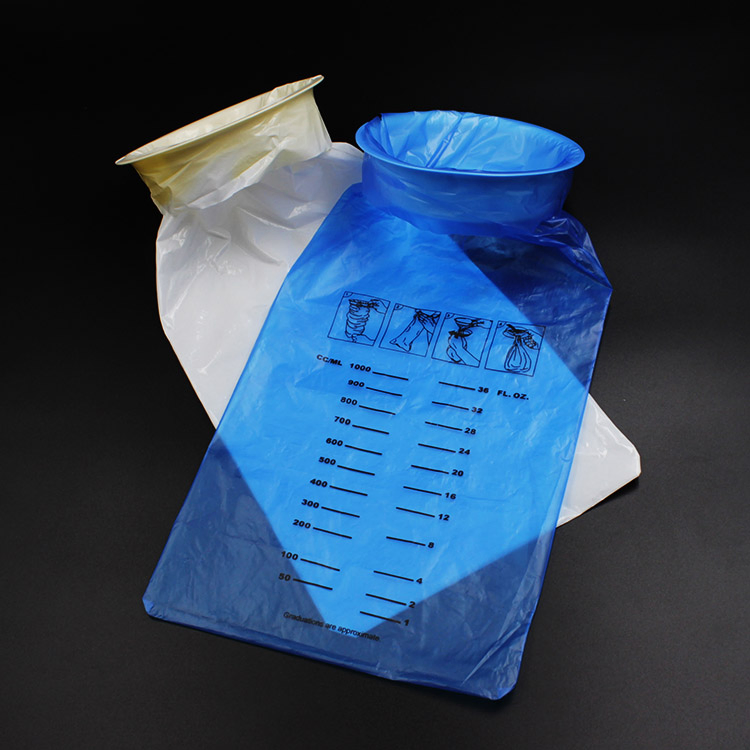 Disposable Medical Plastic Blue/ White Emesis/Vomit/Airsickness/Sick Bags, Customized Size and Printing