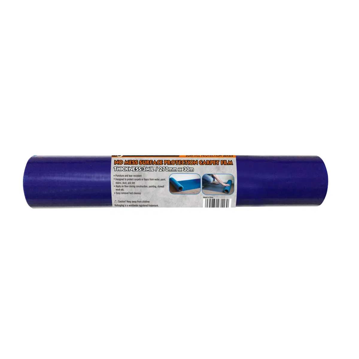 Rollingdog-PRO 81459 No Mess Surface Protection Carpet Film 270mm*30m