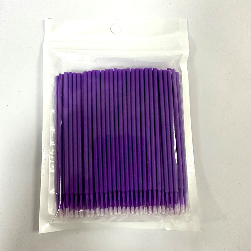 New Design Wholesale Eyelash Extensions Disposable Cleaning Cotton Swab