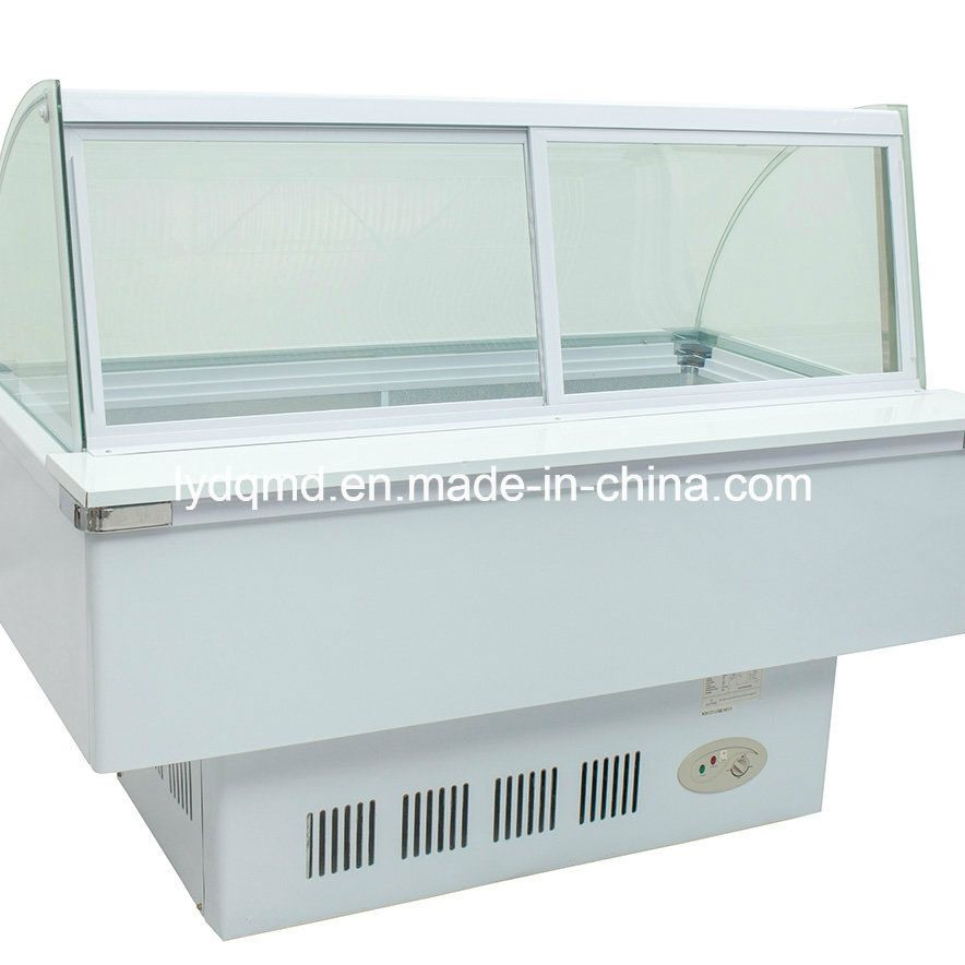 Curved Use Frozen Food Display Cabinet Freezer Sqc-6.0bz