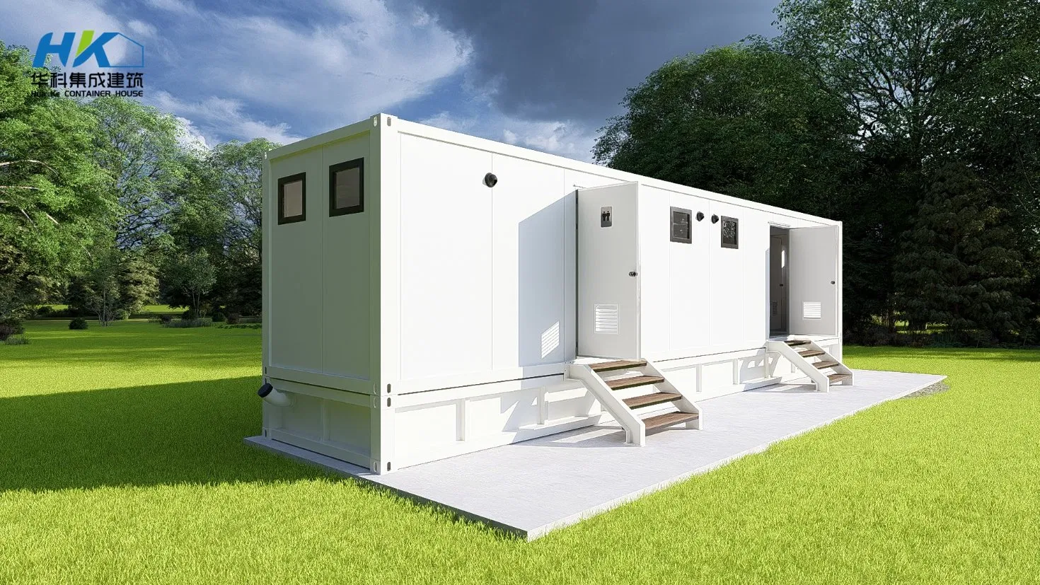 Luxury Customer 20FT/40FT Prefabricated House Modular House Portable Toilet Factory Price Container Toilet