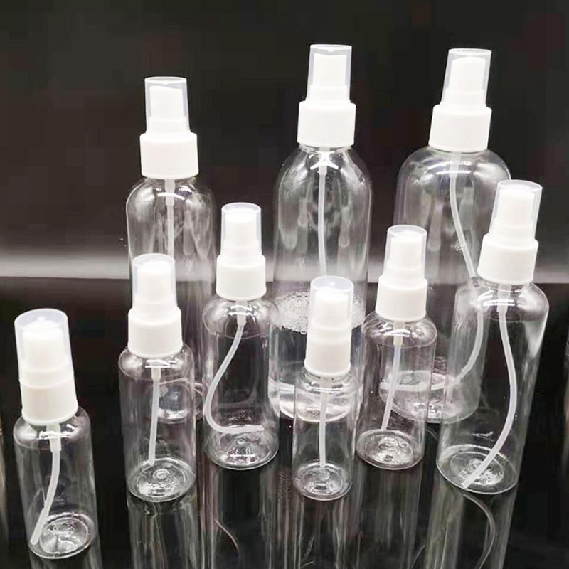 Fine Mist Spray Bottle, Clear Empty Spray Bottles Plastic Refillable Cosmetic Container Empty Plastic Transparent Refillable Bl13323